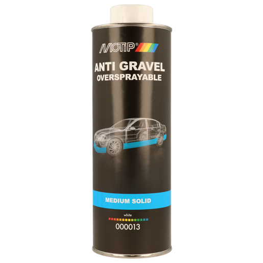 MoTip Unterbodenschutz weiß 1000 ml 000013 für Spritzpistole, überlackierbar